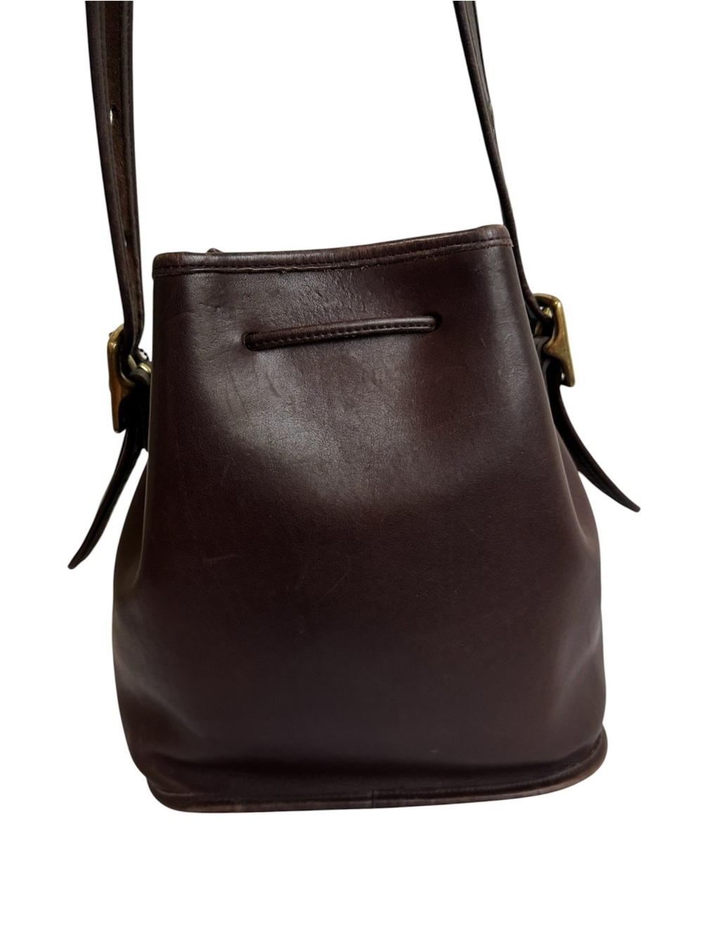 Coach Brown Bucket Leather Drawstring Shoulder Bag 9952 - Picture 4 of 7